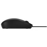 HP 125 Wired Mouse muis Ambidextrous USB Type-A 1200 DPI