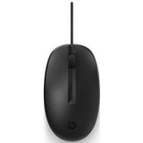 HP 125 Wired Mouse muis Ambidextrous USB Type-A 1200 DPI