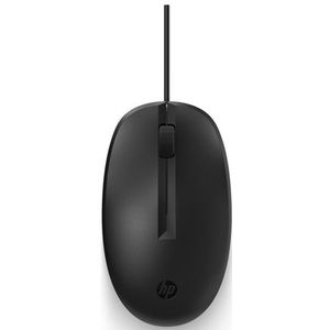 HP 125 Wired Mouse muis Ambidextrous USB Type-A 1200 DPI