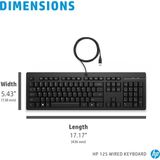 0 HP 125 Kabelgebundene Tastatur