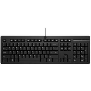 HP 125 USB Wired Keyboard toetsenbord Zwart