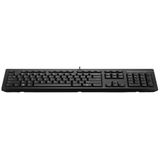 HP 125 USB Wired Keyboard toetsenbord Zwart