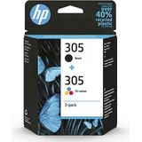 HP 305 2-Pack Tri-Color/Zwart SUPL