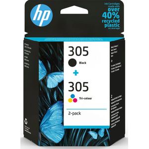HP Inktcartridge 305 (6ZD17AE) Zwart + 3 kleuren Multipack