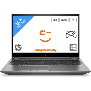 HP ZBook Fury 15 G7 Intel® Core™ i7 i7-10750H Mobiel werkstation 39,6 cm (15.6"") Full HD 32 GB DDR4-SDRAM 512 GB SSD NVIDIA Quadro T2000 Wi-Fi 6 (802.11ax) Windows 10 Pro Zilver