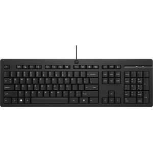 HP 125 USB WD KBD (Bulk 12) toetsenbord Universeel QWERTY Engels Zwart