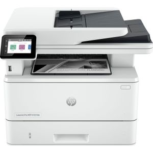 HP LaserJet Pro MFP 4102fdn printer, Zwart-wit, Printer voor Kleine en middelgrote ondernemingen, Printen, kopiëren, scannen, faxen, Geschikt voor Instant Ink, printen vanaf telefoon of tablet, Automatische documentinvoer, Dubbelzijdig printen
