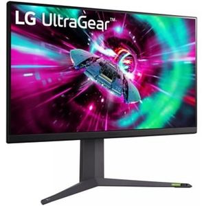 LG UltraGear 32GR93U-B (3840 x 2160 Pixels, 31.50""), Monitor, Zwart, Paars, Grijs