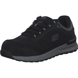 Skechers - Bulklin Bragoo - Sneaker - Zwart - KPU Mesh - Vetersluiting - Veiligheidsschoen