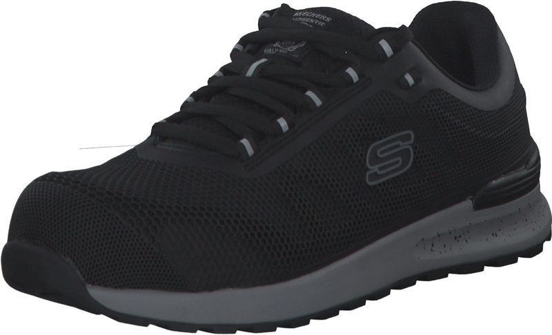Skechers - Bulklin Bragoo - Sneaker - Zwart - KPU Mesh - Veiligheid Toe ESD Punctiebestendig