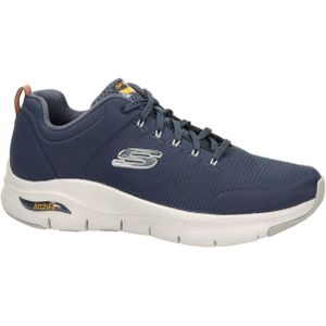 Skechers Baskets Arch Fit Paradyme pour homme, Bordure textile bleu marine, 43.5 EU