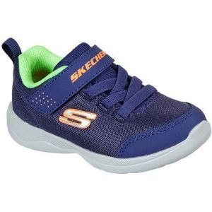 Skechers Skech-Stepz 2.0 Mini Wanderer Sneaker, 5 UK Kind, Navy Textiel Synthetische Lime Oranje Trim, 4 UK Child