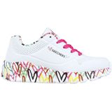 Skechers Uno Lite Lovely Luv Sneakers voor meisjes, Wit, 31 EU