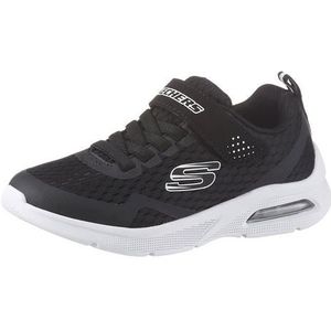 Skechers Microspec Max Torvix Sneakers voor jongens, Zwart Textiel Zwart Wit Trim, 13.5 UK Child
