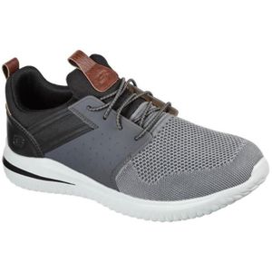 Skechers - Delson 3.0 - CICADA - Herensneaker - Grijs Zwart