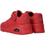 Skechers Uno-Air Blitz Meisjes Sneakers - Rood - Maat 35,5