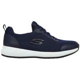 Skechers Squad Sr Sneaker voor dames, Marineblauw plat gebreid, 37.5 EU