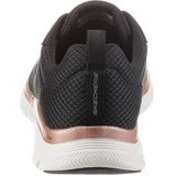 Skechers Flex Appeal 4.0 - Brilliant V Dames Sneakers - Black/Rose Gold - Maat 41