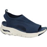 Skechers - Damessandalen - Navy Knit - 35 EU - Arch Fit-binnenzool