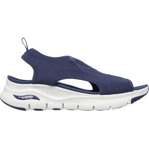 Skechers - Damessandalen - Navy Knit - 35 EU - Arch Fit-binnenzool
