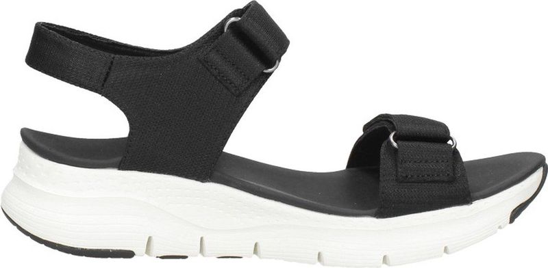 Skechers - Arch Fit - Sandalen - Zwart - Stof - Klittenband