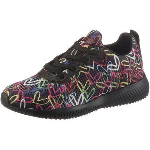 Skechers - Bobs Sport Squad - Sneakers - Zwart - Textiel