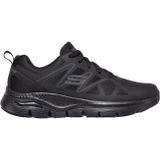 Skechers - Arch Fit - Work Schoenen - Zwart - Geweven Mesh en Synthetisch Materiaal