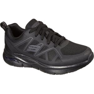Skechers - Arch Fit - Work Schoenen - Zwart - Geweven Mesh en Synthetisch Materiaal
