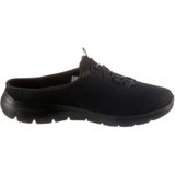 Zwart - Slippers - Vegan - Elastiek - Laag