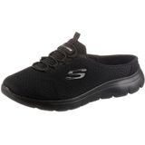 Zwart - Slippers - Vegan - Elastiek - Laag