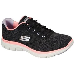 Skechers Flex Appeal 4.0 Fresh Move Sneaker voor dames, Zwart, 35 EU