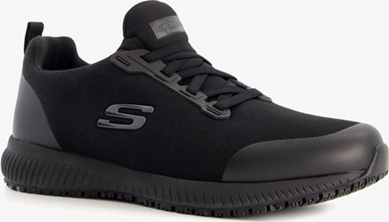 Skechers - Squad Sr Myton - Sneaker - Zwart - Textiel Synthetisch - Slip-on Atletisch