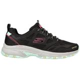 Skechers Hillcrest-Pure Escapade Sneaker voor dames, Zwart Lederen Mesh Multi Trim, 36 EU