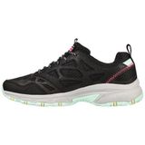 Skechers Hillcrest-Pure Escapade Sneaker voor dames, Zwart Lederen Mesh Multi Trim, 36 EU