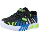 Skechers Sneakers - Zwart - Groen - Blauw - Synthetisch - Textiel - Rubber