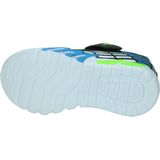 Skechers Sneakers - Zwart - Groen - Blauw - Synthetisch - Textiel - Rubber