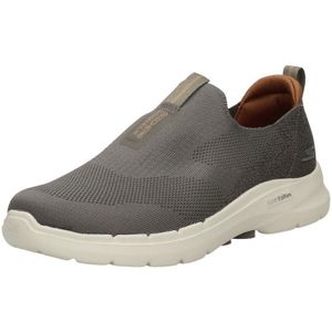 Skechers - Go Walk 6 - Herensneaker - Taupe - Luchtgekoelde Goga Mat-binnenzool