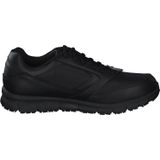 Skechers - Nampa - Heren Sneaker - Zwart - Synthetisch Pu - Vetersluiting
