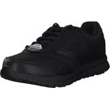 Skechers - Nampa - Heren Sneaker - Zwart - Synthetisch Pu - Vetersluiting
