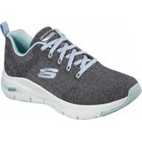 Skechers - Arch Fit Comfy Wave - Sneakers - Grey/Pink - Mesh/Synthetisch