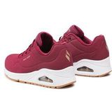 Skechers - Uno - Damessneakers - Zwart - Synthetisch - 2,5 cm Hak