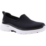 Skechers Go Walk 6 - Clear Virtue 124505-BKW, Vrouwen, Zwart, Sneakers,Sportschoenen