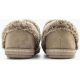 Skechers Gezellige kampvuur Verse Toast Womens Slippers 3 UK Donker Taupe, Donkere Taupe, 36 EU
