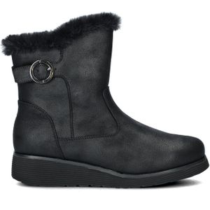 Skechers Keepsakes dameslaarzen met sleehak, Kunstkerstboom van zwart microleer
