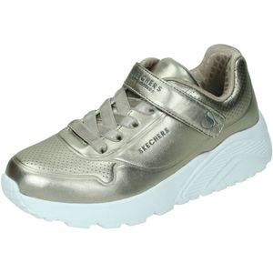 Skechers uno lite - chrome steps in de kleur grijs.