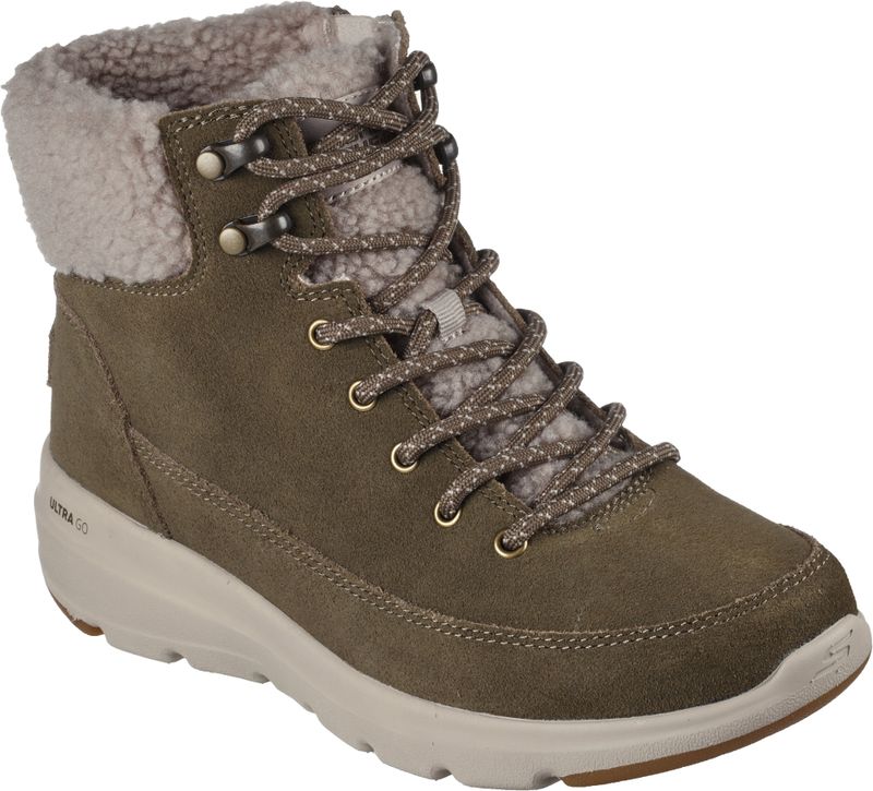 Skechers - Bottine - Groen - Synthetisch - Comfortabele Voering