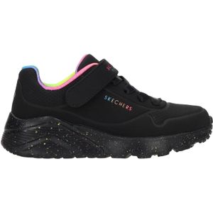 Skechers Uno Lite Rainbow Specks meisjes sneakers - Zwart - Extra comfort - Memory Foam - Maat 31