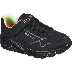 Skechers Uno Lite-Rainbow Specks Meisjes Sneakers - Zwart Multicolour