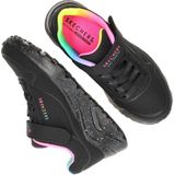 Skechers Uno Lite-Rainbow Specks Meisjes Sneakers - Zwart Multicolour