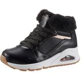 Skechers Uno - Cozy On Air Meisjes Sneakers - Black/Rose Gold - Maat 29